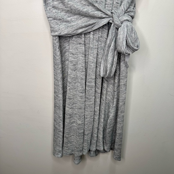 Rebecca Taylor Jersey Grey Wrap Dress 100% Linen Size Small - Picture 10 of 15